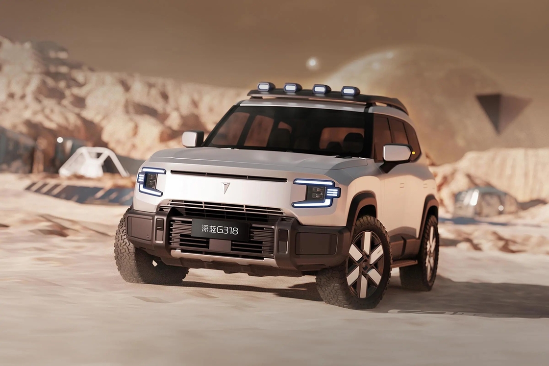 Ηλεκτρικό αυτοκίνητο Τσανγκάν DeepBlue Shenlan G318 4-Wheel Suv Ηλεκτρικό υβριδικό καύσιμο 4WD Off-road