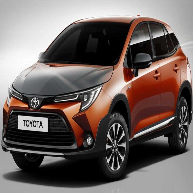 Πολυχρωματικό αυτοκίνητο Toyota με χωρητικότητα 1000-1600CC και χωρητικότητα δεξαμενής καυσίμου 50-80L